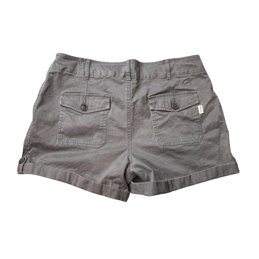 Magellan Outdoors Shorts Womens 12 Grey Utility Hiking Cuffed Cotton Spandex - Picture 2 of 9